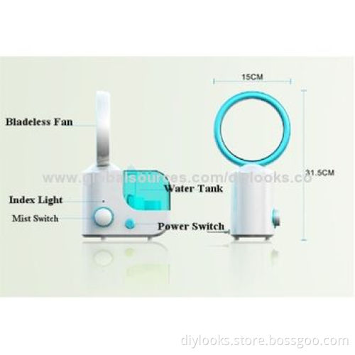 Bladeless Fan Ultrasonic with Air Humidifier